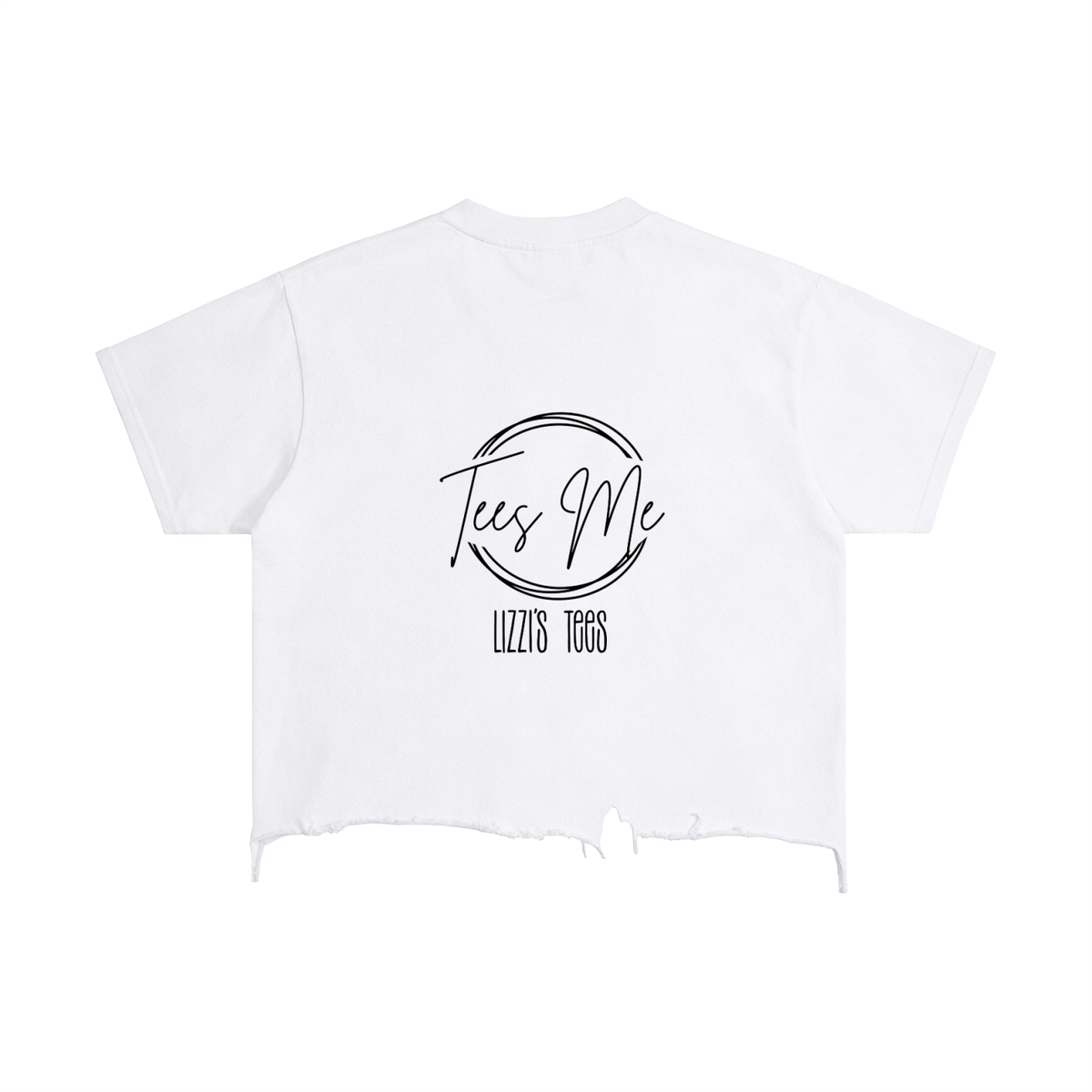 Vintage Wash Boxy Distressed Hem T-Shirt