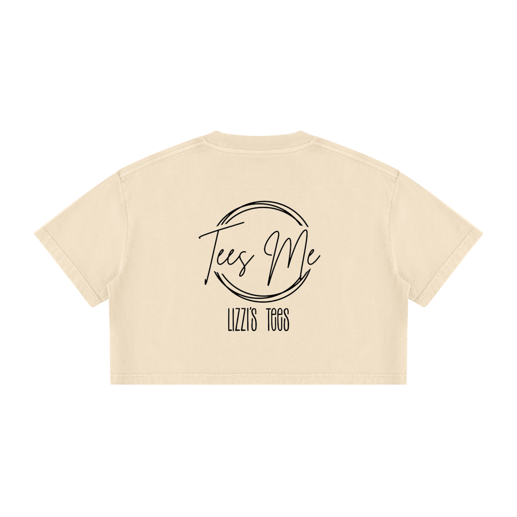 Women's Mineral Wash Cotton Crop T-Shirt