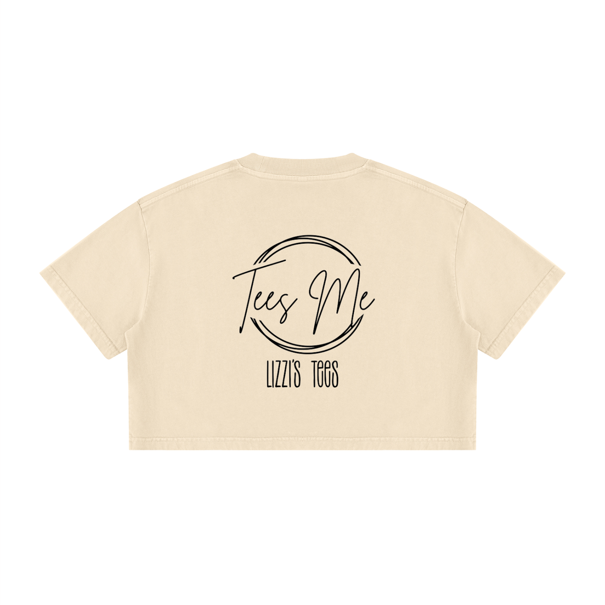 Women's Mineral Wash Cotton Crop T-Shirt