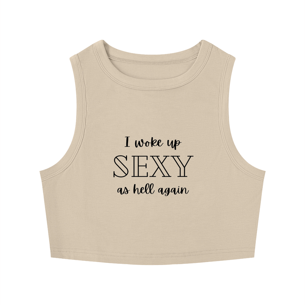 Women's Tight Crewneck Crop Tank Top