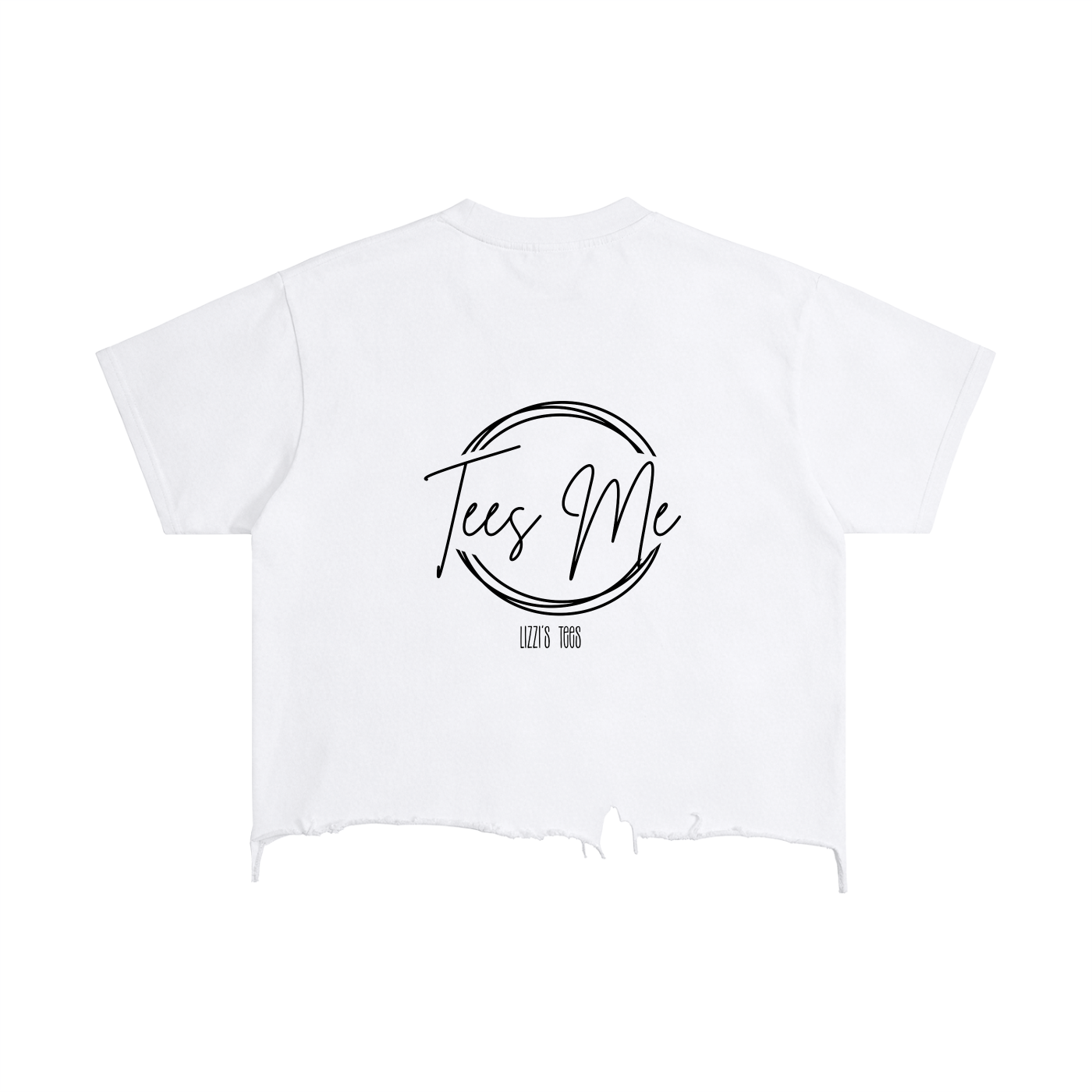 Vintage Wash Boxy Distressed Hem T-Shirt