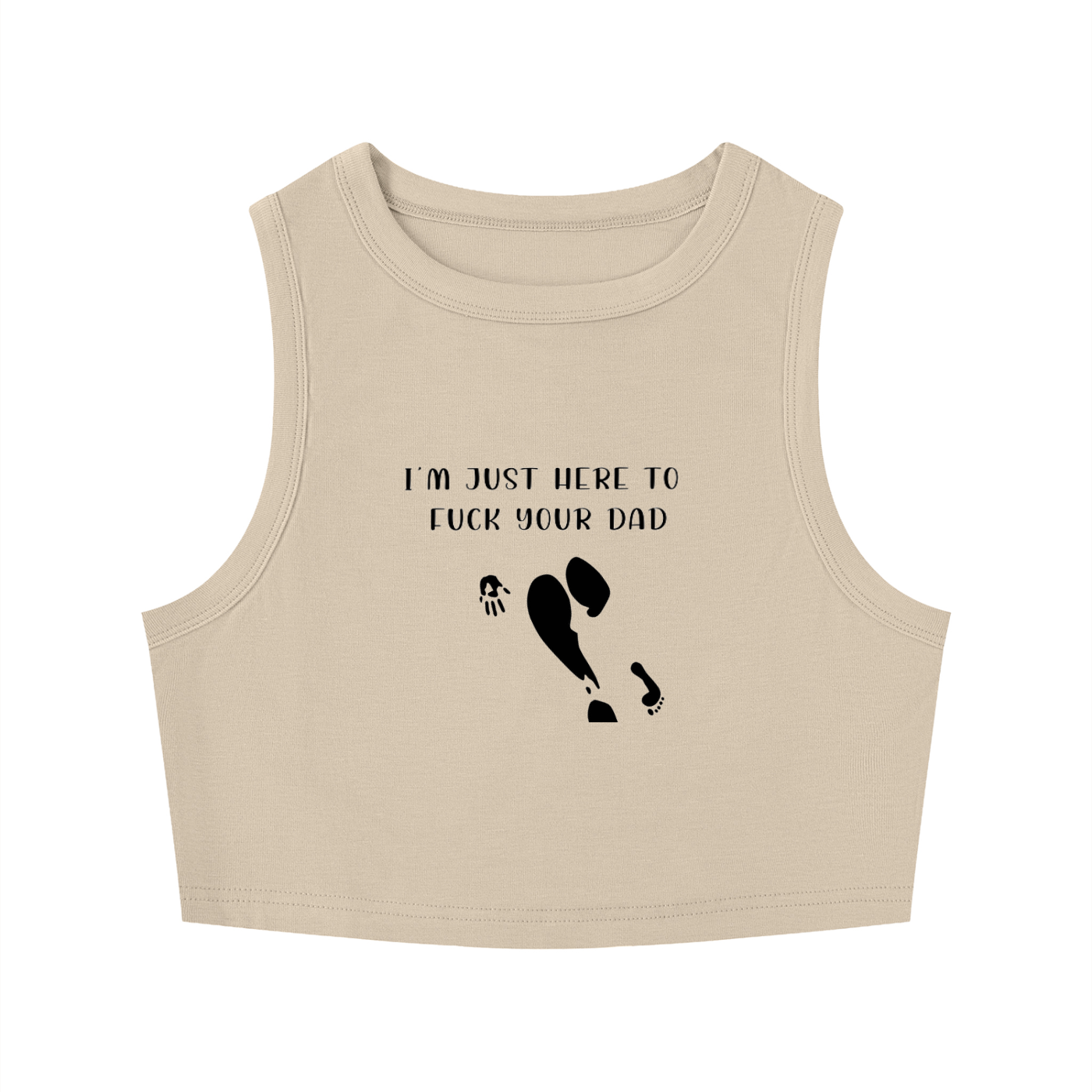 Women's Tight Crewneck Crop Tank Top