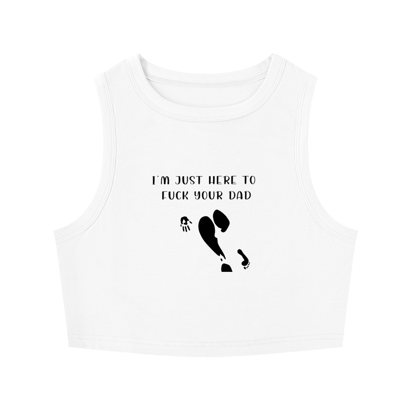 Women's Tight Crewneck Crop Tank Top